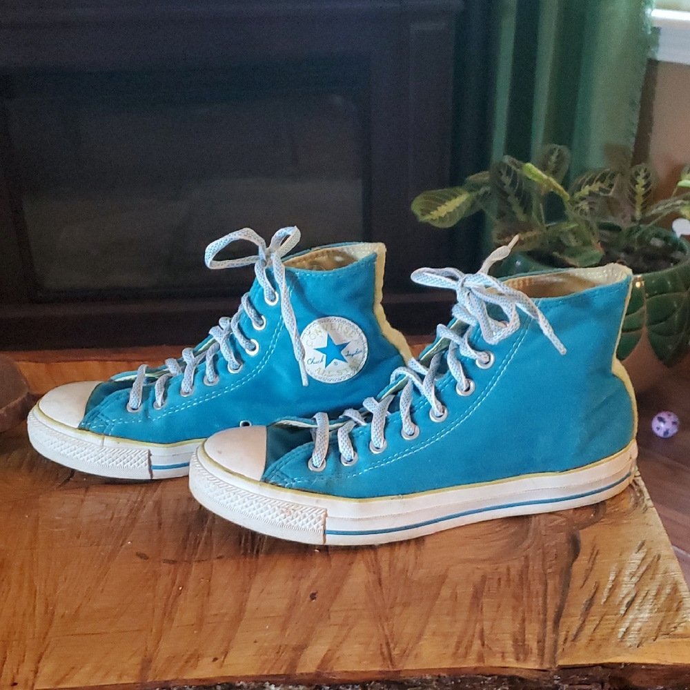 Converse Turquoise High-Top Sneakers